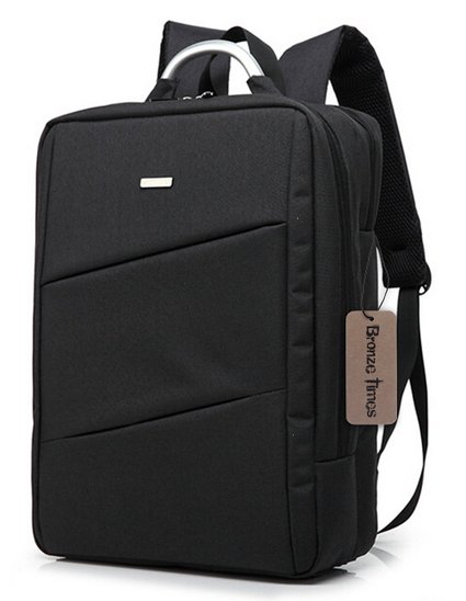 Bronze Times (TM) Premium Shockproof Canvas Laptop Backpack Travel Bag