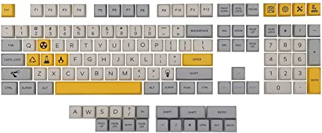 EPOMAKER Theory 127 Keys MDA Profile Dye Sublimation PBT Keycaps Set for Mechanical Gaming Keyboard, Compatible with Cherry/Gateron/Otemu/Kailh Switch(MDA Profile, Theory)