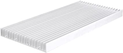 Aluminum Heat Sink Heatsink Module Cooler Fin for High Power Amplifier Transistor Semiconductor Devices with Dense 19 pcs Fins 11.8"(L) x 5.51"(W) x 0.79"(H) / 300 mm (L) x 140 mm (W) x 20 mm (H)