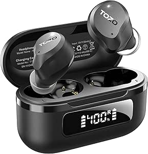 TOZO Upgraded 2024 NC9 Wireless Earbuds Black