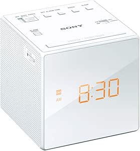 Sony Clock Radio ICF-C1: FM / AM / FM Wide corresponding Sleep Timer White ICF-C1 W