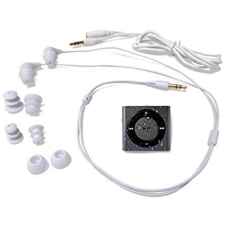 Underwater Audio Swimbuds Waterproof iPod Swimbuds Bundle (Space gray)