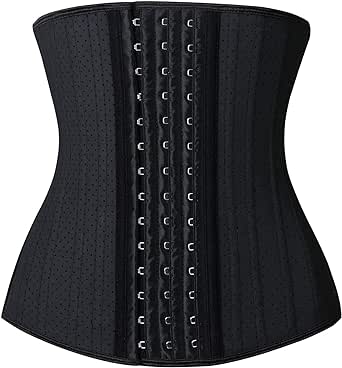 YIANNA Femme Gaine Amincissante Ventre Plat Latex Corset Minceur Waist Trainer Sport Body Gainant