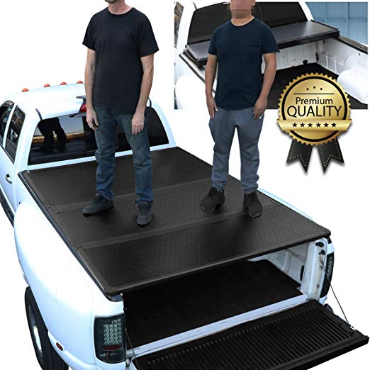 DNA MOTORING TTC-HARD-006 Truck Bed Top Hard Solid Tri-Fold Tonneau Cover