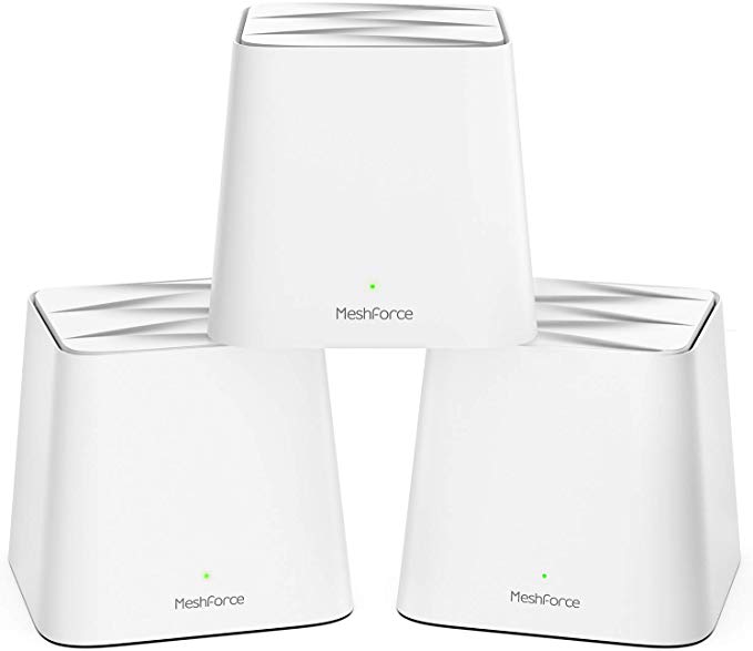 Meshforce M1 Whole Home Mesh WiFi System (3 Pack) – 2020 Upgraded WiFi Performance –Dual Band Wireless Mesh Router- Max WiFi Coverage 6  Bedrooms (3 Pack)