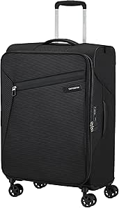 Samsonite Suitcase, Black (Black), Spinner M (66 cm-67/73 L)