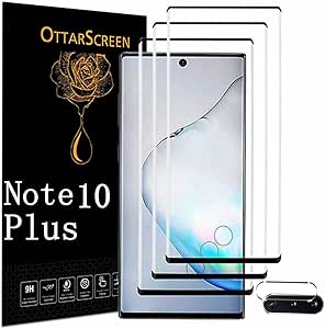 Galaxy Note 10 Plus Screen Protector【3 1 Pack 】 1 Pack Camera Lens Protector, 9H Hardness Tempered Glass Screen Protector for Samsung Galaxy Note 10 Plus