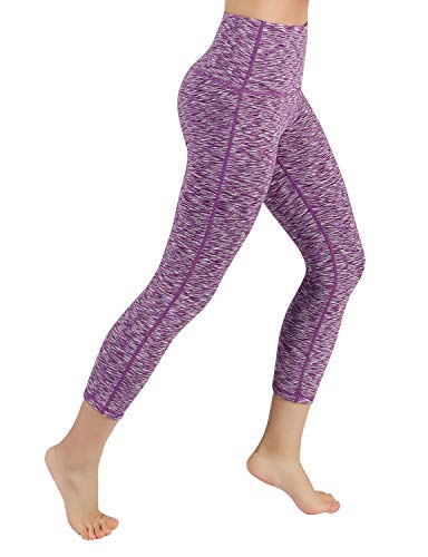 ODODOS Power Flex High-Waist Yoga Pants Tummy Workout Running Pant with Hidden Pocket