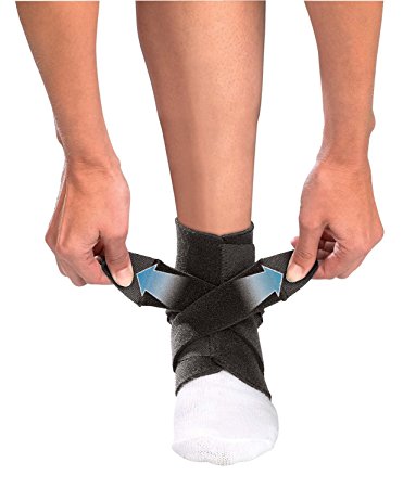 Adjustable Safety Neoprene Multisport Ankle Brace Support Stabilizer Band Foot Brace Support Sleeve Stabilizer Fleece Orthosis Wrap Sports Gym Protects Therapy Compression Foot Wrap