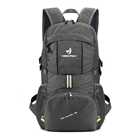 NEEKFOX Lightweight Packable Travel Hiking Backpack Daypack - 35L Foldable Camping Backpack Ultralight Sport Outdoor Backpack