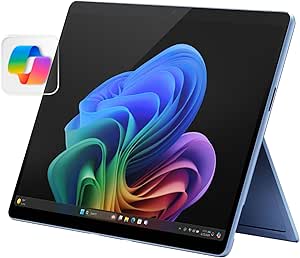 Microsoft Surface Pro 2-in-1 Laptop/Tablet (2024), Windows 11 Copilot  PC, 13" Touchscreen Display, Snapdragon X Plus (10 Core), 16GB RAM, 512GB Storage, Sapphire