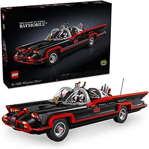 LEGO DC Batman: The Classic TV Series Batmobile, DC Collectible Car, Building Set Inspired by The 1966 Television Show’s Classic Batmobile, Creative DC Gift for Adults and Super Hero Fans, 76328