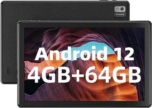 SGIN 10 Inch Android 12 Tablet, 4GB RAM 64GB ROM Computer Tablets with Octa-Core 2.0Ghz Processor, 800 * 1280 IPS HD Display, 2MP   5MP Dual Camera, 5000mAh, GPS, WiFi, Bluetooth 5.0