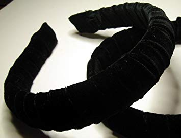 Black Velvet Headband - Headband for Women-Padded Headband-Made in the USA - 3 month warranty