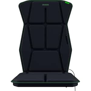 Razer Freyja HD Haptic Gaming Chair Cushion: Multi-Directional Haptics - Haptic EQ Customization via Synapse - HyperSpeed Wireless & Bluetooth - Adjustable Strap for Universal Fit