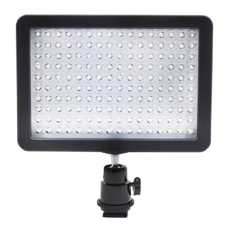 Bestlight Ultra High Power 160 LED Video Light Panel with Shoe Adapter for Canon Nikon Olympus Pentax DSLR and Camcorders