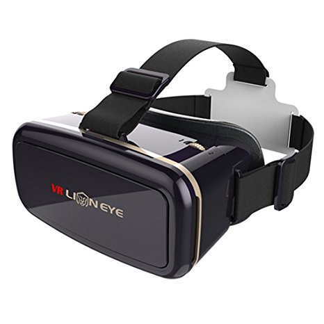 Austrake 3D VR Virtual Reality Headset 3D Glasses Mobile Phone 3D Movies and Games for iPhone 6s/6 Plus/6/5S/5C/5 Samsung Galaxy S5/S6/Note4/Note5 & Other 4.0"-6.0" Cellphones