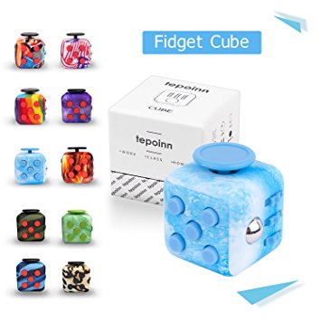 Tepoinn Fidget Attention Cube Relieves Stress and Anxiety Educational Development Toys for ADD, ADHD, Anxiety, and Autism Children and Adults