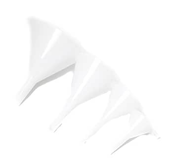 Chef Craft Classic Plastic Funnel, 2-5 inches in Diameter 4 Piece Set, White