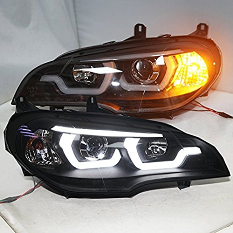 Generic 2007-2011 Year For BMW X5 E70 LED strip Headlight Lamps JY