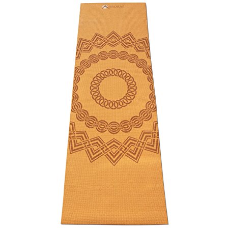 Aurorae Printed 5mm Thick Yoga Mat with Free Non Slip Rosin