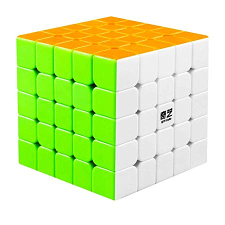 D ETERNAL QiYi Qizheng S 5x5 High Speed Stickerless Magic Rubiks Rubix Cube Puzzle Toys