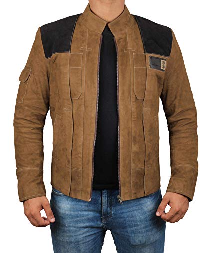 Suede Jacket Men - Brown Costume Leather Jacket for Mens