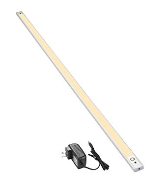 Lux Light 36 inch Warm White LED Under Counter Light Bar with Sensor Touch Switch and 12V Adapter