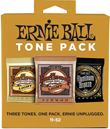 Ernie Ball Light Acoustic Guitar String Tone Pack (3314)