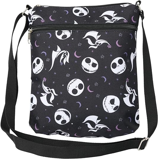 Disney Crossbody Bag Jack Skellington and Zero All Over Print Passport Travel