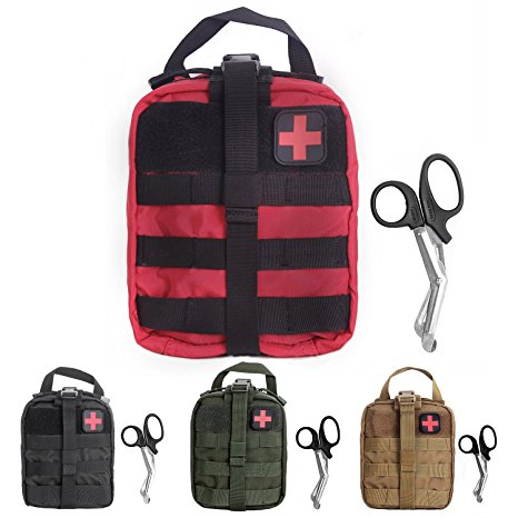 Compact Tactical MOLLE Rip-Away EMT Medical First Aid Utility Pouch 1000D Nylon Carlebben