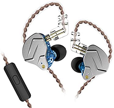 KZ ZSN PRO Headset HIFI Hybrid Technology Professional Dynamic In-ear Earphone (With mic, Blue)
