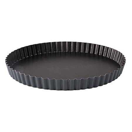 MATFER BOURGEAT 332225 Exopan Fluted Pie Pan with Removable Bottom