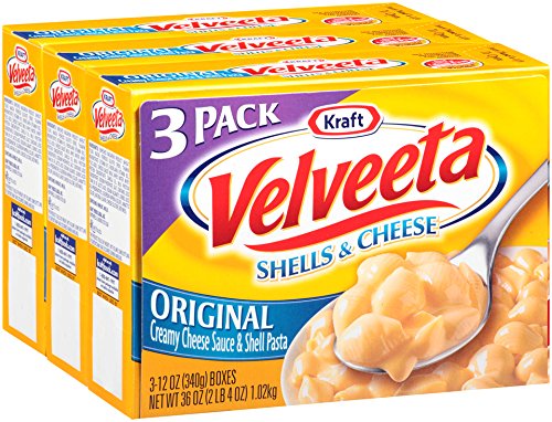Velveeta Kraft Shells and Cheese, Original, 12 Ounce, 3 count