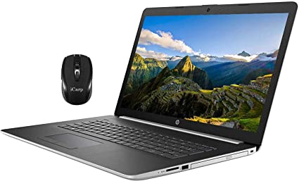 2020 Flagship HP 17 Laptop Computer 17.3" Full HD IPS Display 10th Gen Intel Quad-Core i5-1035G1 (Beats i7-8550U) 12GB DDR4 1TB HDD DVD Backlit KB WiFi HDMI Webcam Win 10   iCarp Wireless Mouse