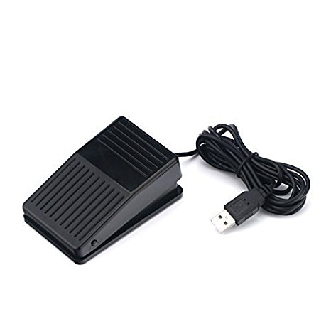 HDE USB PC Computer Video Game Racing Foot Pedal Switch Controller