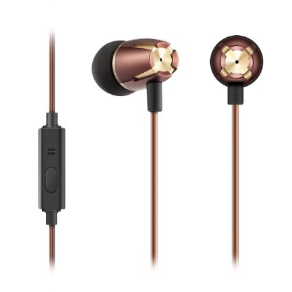 In-Ear Headphones Sound Quality Earbuds Earphones with Mic by 01 Audio- High Quality Stereo Sound- Made for Android Cell Phones Samsung iPhone 6 6 Plus 5 5s 4 iPad Copper Head