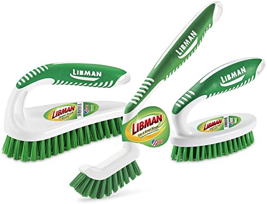 Libman Scrub Brush Kit, Green White - 1207