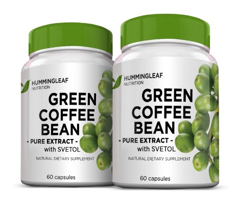 Pure Green Coffee Bean Extract 800mg with Svetol, GCA and 50% Chlorogenic Acids - Dr Oz Recommended for Natural Weight Loss As Seen on TV - Extreme Fat Burner with No Fillers, Additives or Side Effects - 60 Vegetarian Capsules, 30 Day Supply