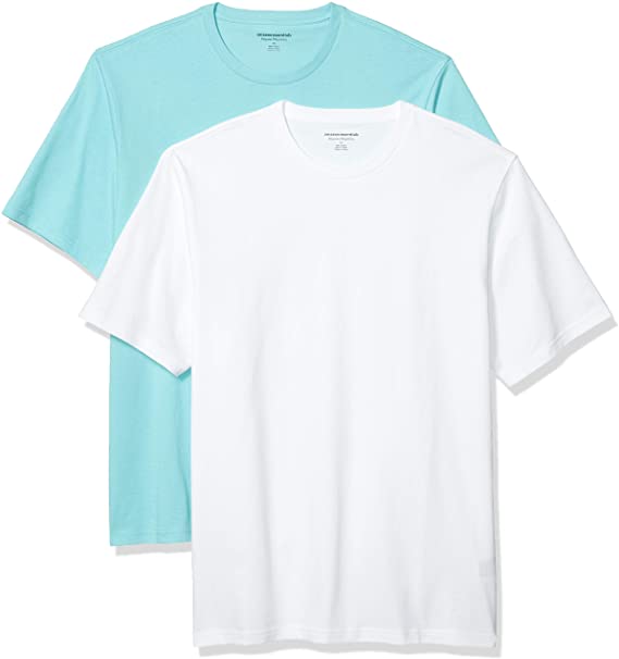 Amazon Essentials Men's 2-Pack Loose-Fit Short-Sleeve Crewneck T-Shirt