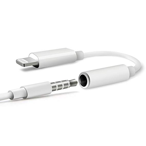 Aux cable compatible with Phone L jack Charger Headphone Jack 3.5mm for phone dongle Headphone Audio Adapter