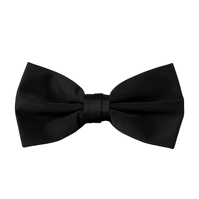 Luther Pike Mens Pre Tied Tuxedo & Wedding Bow Tie (3 Colors)