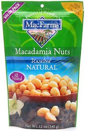 Macadamia Nuts Unsalted Natural Macfarms 12 Oz