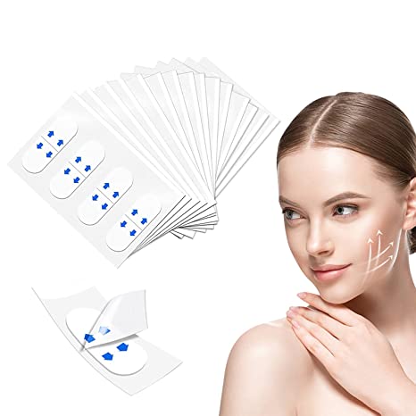 Face Lift Tape,Instant Face Lift Tape Invisible,Lift Sticker for Face, Instant Face Lifting Sticker,Face Lifting Stickers Invisible Waterproof,Makeup Face Lift Tools Neck Lift Reduce Double Chin