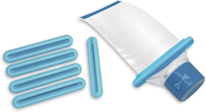 Toothpaste Tube Squeezer Tool - 6 Pack Tube Squeezing Dispenser Tool (TS31, Light Blue) - Squeeze Out Every Last Drop of Your Product in Tubes with Osun Life Tube Squeezers