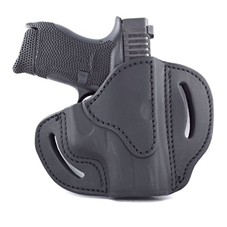 1791 Gunleather Glock 43 Holster, Right Hand OWB G43 Leather Gun Holster for belts. Fits Glock 43 and Ruger LC9 & Ruger SR22 available in Classic Brown, Stealth Black and Signature Brown