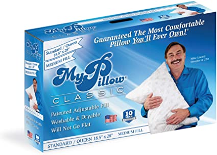 MyPillow Classic Bed Pillow (Standard/Queen, White (Medium))
