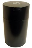 Tightvac 6-Ounce Vacuum Sealed Dry Goods Storage Container Black BodyCap