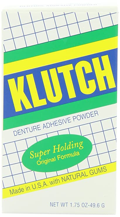 Klutch Denture Adhesive Powder, 1.75 Ounces