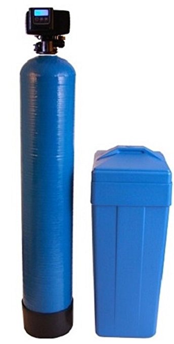 Fleck 5600 SXT Water Softener Ships Loaded With Resin In Tank For Easy Installation (48,000 Grains, Blue)